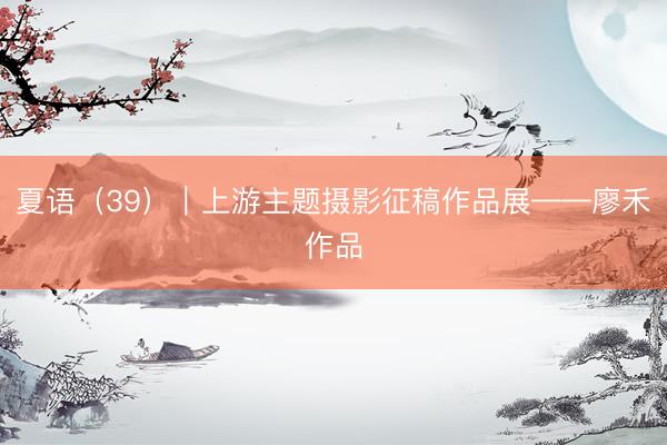 夏语（39）｜上游主题摄影征稿作品展——廖禾作品