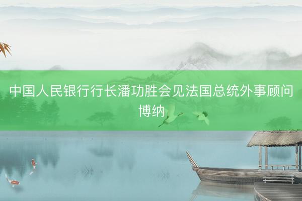 中国人民银行行长潘功胜会见法国总统外事顾问博纳
