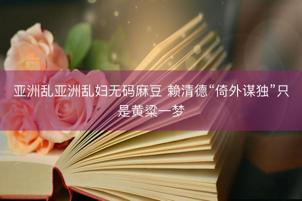 亚洲乱亚洲乱妇无码麻豆 赖清德“倚外谋独”只是黄粱一梦