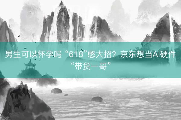男生可以怀孕吗 “618”憋大招？京东想当AI硬件“带货一哥”