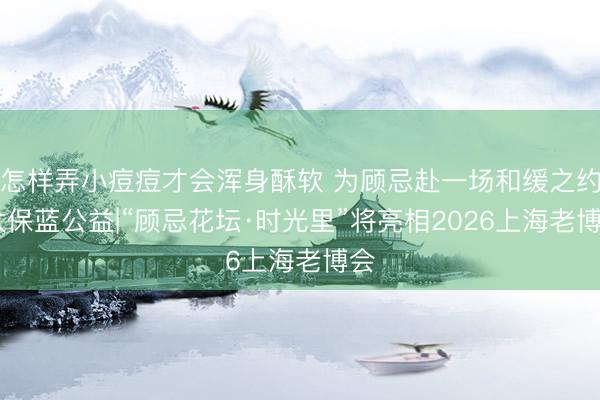 怎样弄小痘痘才会浑身酥软 为顾忌赴一场和缓之约 太保蓝公益|“顾忌花坛·时光里”将亮相2026上海老博会